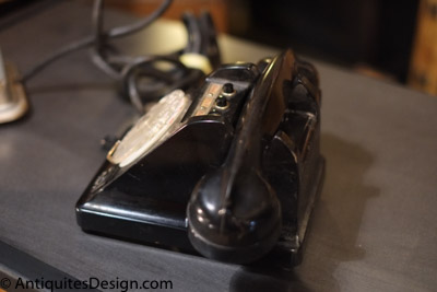 telephone standard bakelite ancien 1940 noir PTT